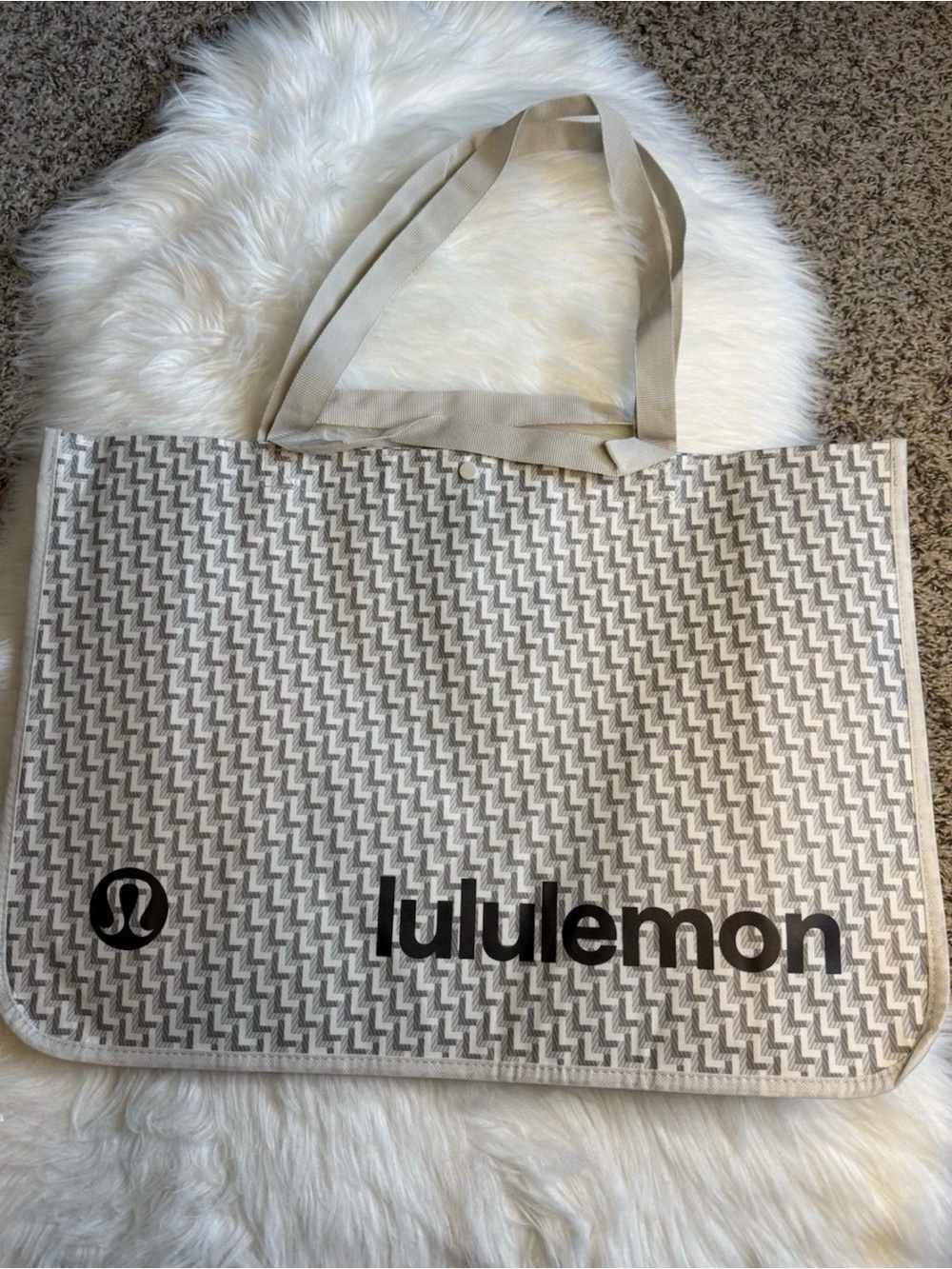 new Lululemon shopping bag reusable tote extra large